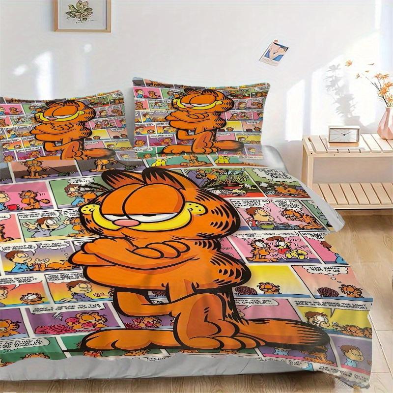 3pcs Garfield Comics Printed Bedding Set, Soft and Comfortable Quilt Cover for Bedroom, Guest Room (1 Duvet Cover + 2 Pillowcases, Pillow Core Not Inc 135x200cm
3pcs Garfield Comics Printed Bedding Set, Soft and Comfortable Quilt Cover for Bedroom, Guest Room (1 Duvet Cover + 2 Pillowcases, Pillow Core Not Inc 135x200cm
