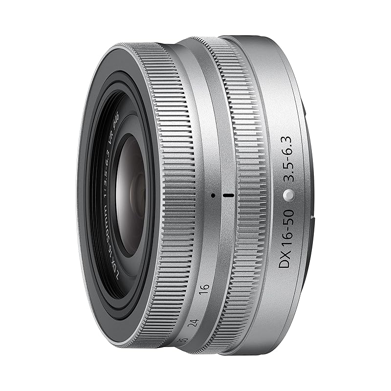 Nikon standard zoom lens NIKKOR Z DX 16-50mm f/3.5-6.3 VR silver Z mount DX lens NZDXVR16-50SL
Nikon standard zoom lens NIKKOR Z DX 16-50mm f/3.5-6.3 VR silver Z mount DX lens NZDXVR16-50SL