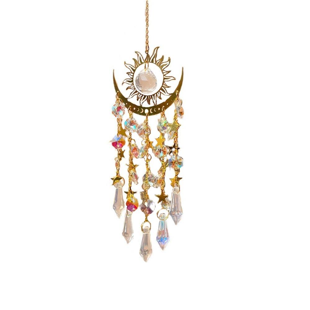 New Gold Flame Sunlight Catcher Colourful Hanging Decorations Crystal Pendant Moon Crystal Wind Chime Garden ярко-розовый
New Gold Flame Sunlight Catcher Colourful Hanging Decorations Crystal Pendant Moon Crystal Wind Chime Garden ярко-розовый