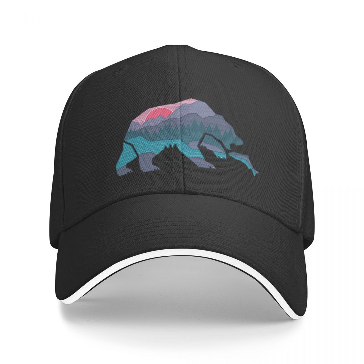 Bear Country Cap Fashion Casual Baseball Caps Adjustable Hat Hip Hop Summer Unisex Baseball Hats Customizable polychromatic