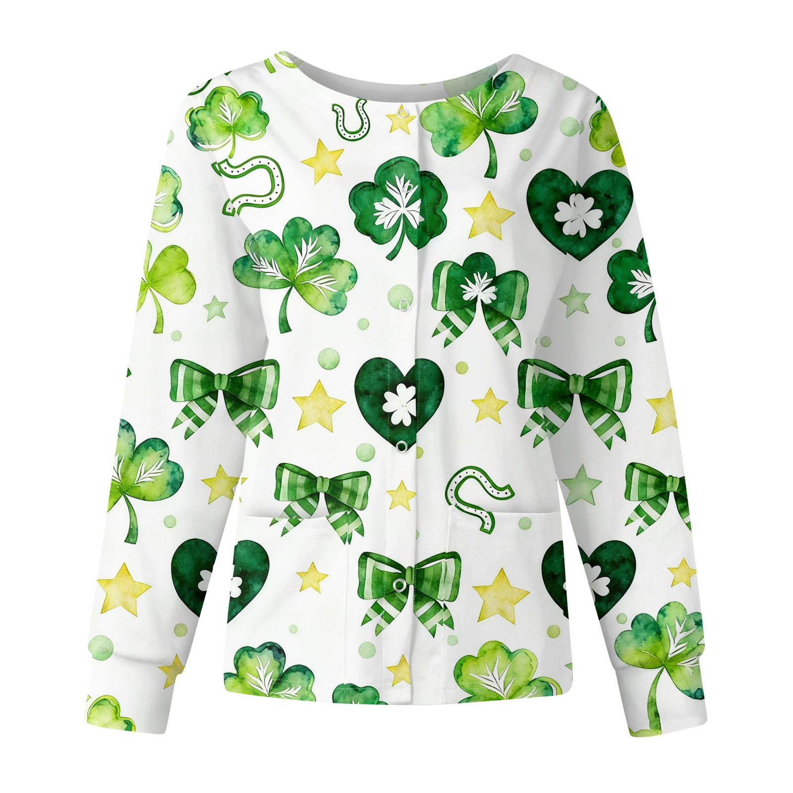 Women s Casual Fashion Long Sleeve Standing Collar Single Breasted St. Patrick s Day Print Workwear Jacket Tops XL
Women s Casual Fashion Long Sleeve Standing Collar Single Breasted St. Patrick s Day Print Workwear Jacket Tops XL
