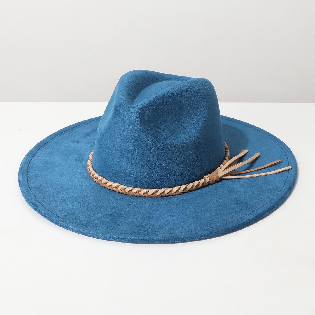 Korean velvet three-strand braid decorated wool hat, large brim black jazz hat, winter style warm flat brim women s cowboy hat Average Size сапфірове скло синього кольору кольору
Korean velvet three-strand braid decorated wool hat, large brim black jazz hat, winter style warm flat brim women s cowboy hat Average Size сапфірове скло синього кольору кольору