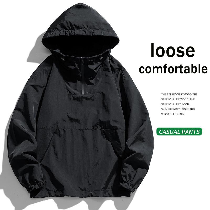 2025 Осень и зима Новая мужская ветровка с капюшоном Модный повседневный спортивный стиль с полумолнией и капюшоном Пальто L чёрный
2025 Осень и зима Новая мужская ветровка с капюшоном Модный повседневный спортивный стиль с полумолнией и капюшоном Пальто L чёрный