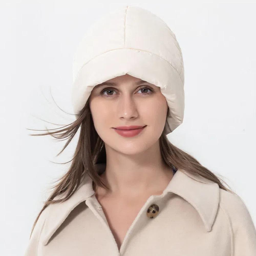 Ear Protection Down Beanies Hat Lightweight Cotton Filled Pullover Hat Quilted Fluffy Cap Female
Ear Protection Down Beanies Hat Lightweight Cotton Filled Pullover Hat Quilted Fluffy Cap Female