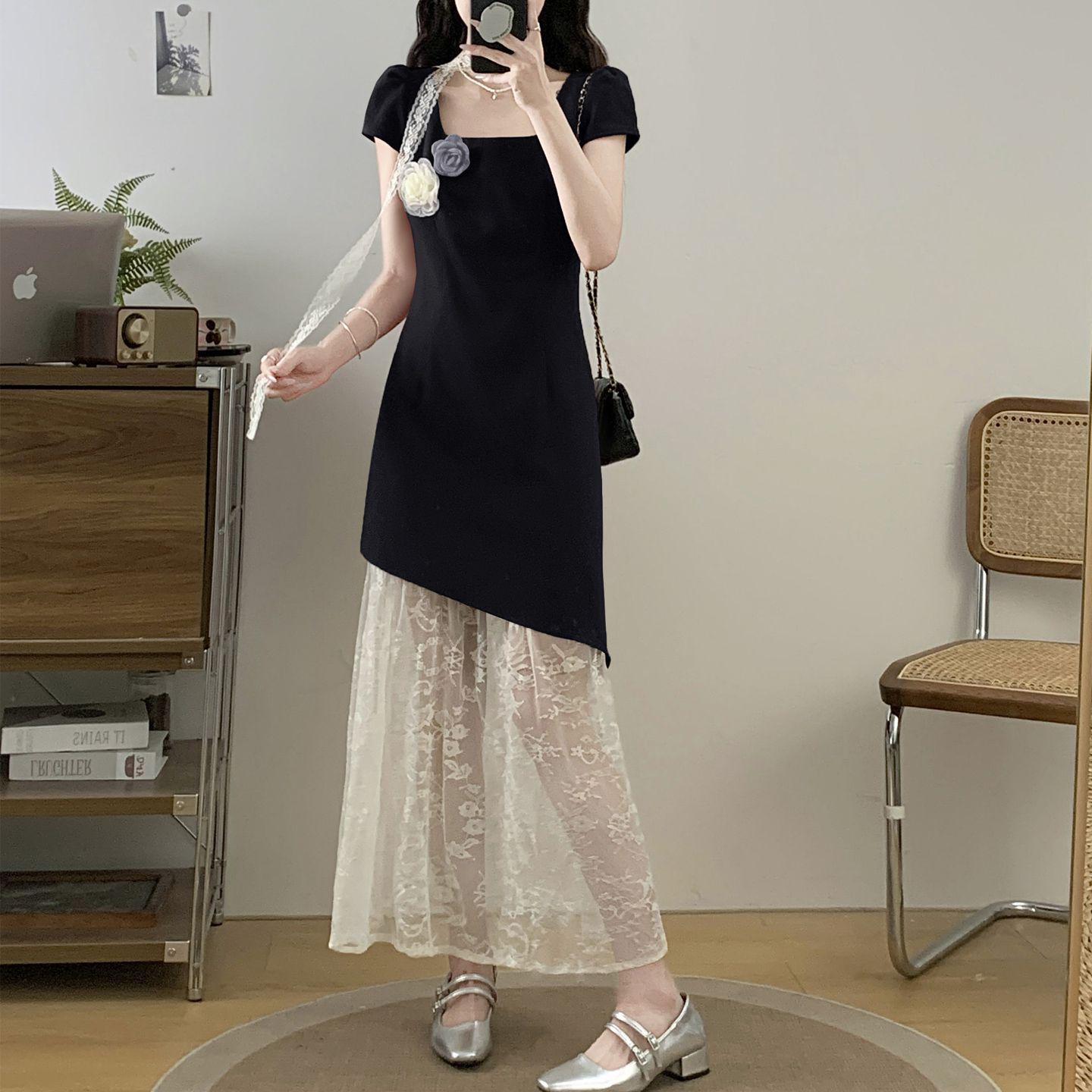 Women s Plus Size Square Neck Lace Patchwork Dress - Summer 2026 Collection L (90-120 lbs) чёрный
Women s Plus Size Square Neck Lace Patchwork Dress - Summer 2026 Collection L (90-120 lbs) чёрный