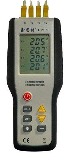 612 PPLS 4-Channel Digital Thermocouple Thermometer with 8 K-Type Thermocouples
612 PPLS 4-Channel Digital Thermocouple Thermometer with 8 K-Type Thermocouples