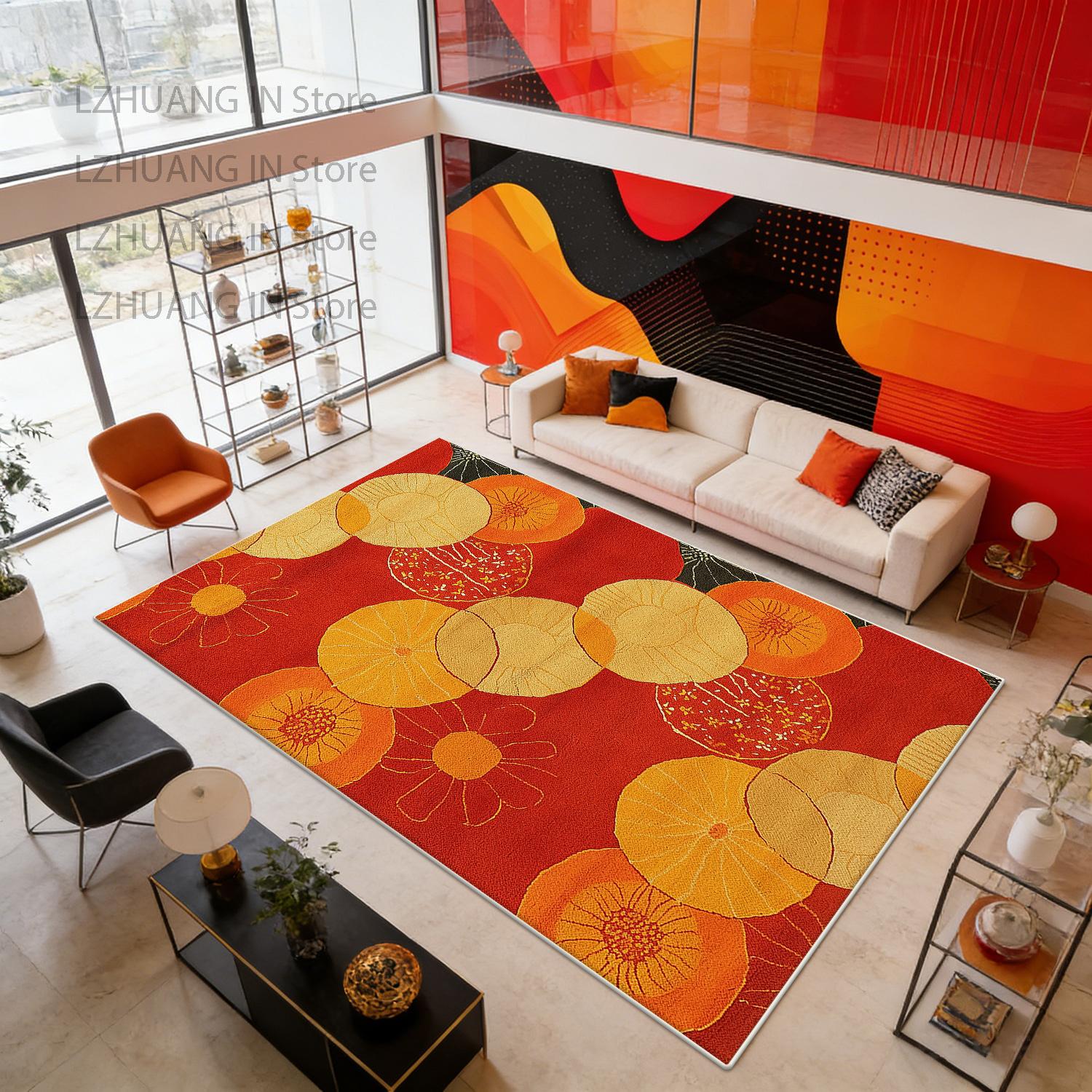 Orange Color Blocking Style Living Room Rug Decoration Bedroom Bedside Washable Fluffy Carpet Non-slip Short Velvet Floor Mats 50x 80cm
Orange Color Blocking Style Living Room Rug Decoration Bedroom Bedside Washable Fluffy Carpet Non-slip Short Velvet Floor Mats 50x 80cm