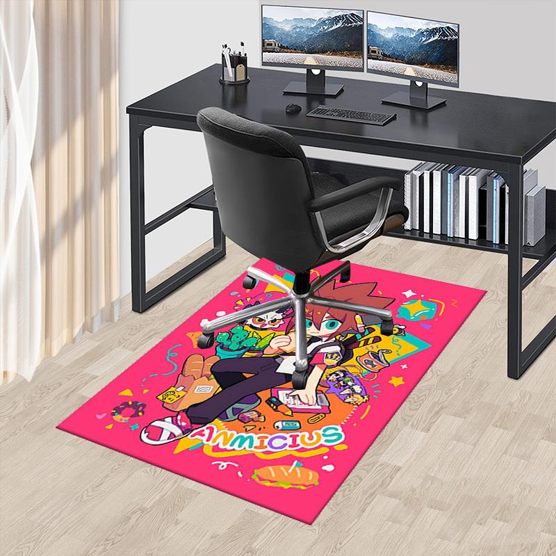 1pc Anime Character Amicus Chair Mat - Festival Gift for Office, Home Decor, Living Room, Bedroom, Game Room - Non-Slip Carpet with Cactus, Bread, Sui 60cm by 90cm
1pc Anime Character Amicus Chair Mat - Festival Gift for Office, Home Decor, Living Room, Bedroom, Game Room - Non-Slip Carpet with Cactus, Bread, Sui 60cm by 90cm