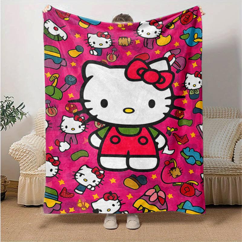 1pc Playful Hello Kitty Adventure Blanket Home Decorative Throw Gift for Family and Friend, Living Room, Travel, Camping, Car Blankets, Beach, Office 130x150cm
1pc Playful Hello Kitty Adventure Blanket Home Decorative Throw Gift for Family and Friend, Living Room, Travel, Camping, Car Blankets, Beach, Office 130x150cm