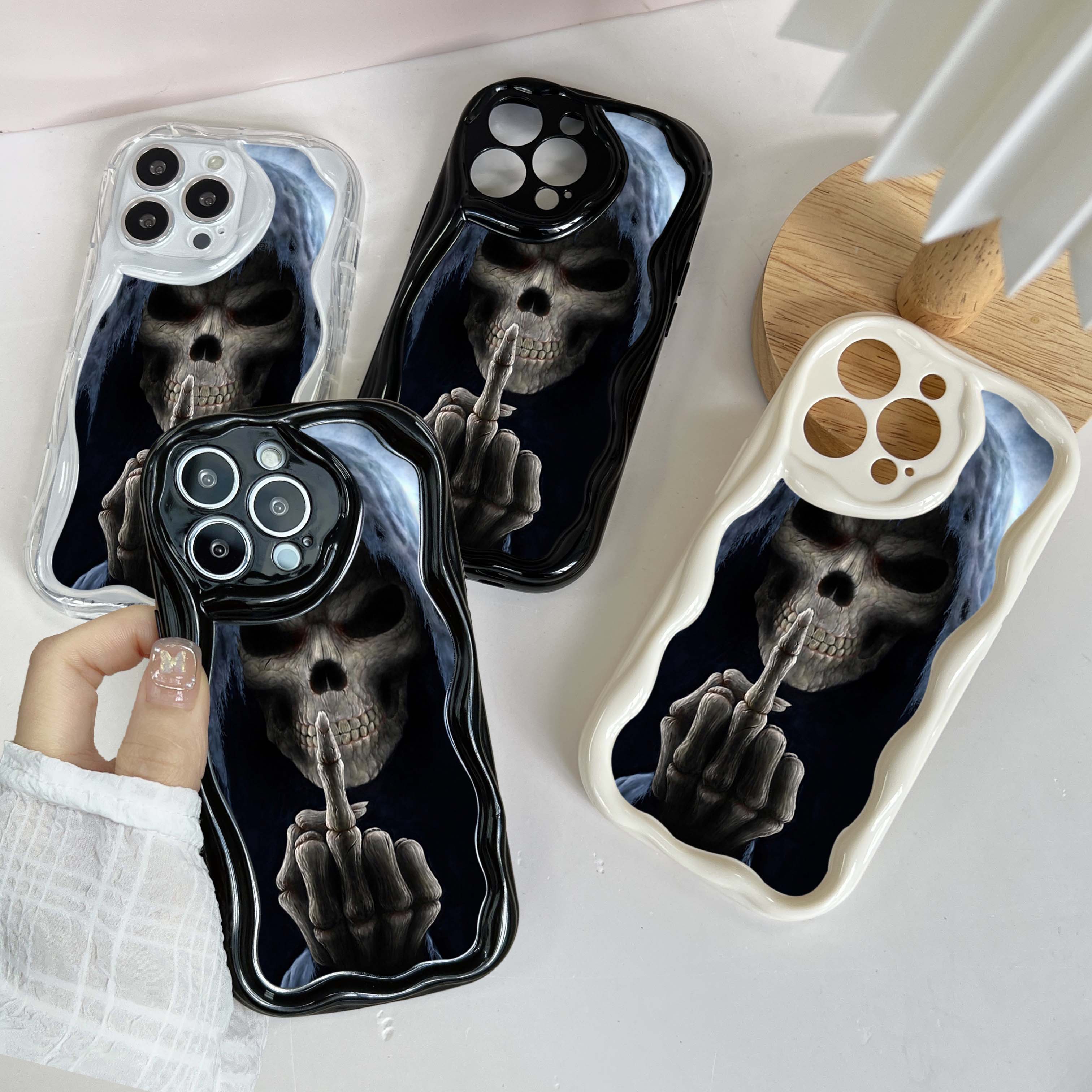 N44 Death Prayer Grim Skull Волнистый чехол для телефона для iPhone 15 14 13 Pro Max Samsung S24 S23 Ultra A54 A14 A34 Xiaomi Redmi 13C Huawei Мягкая задняя крышка
N44 Death Prayer Grim Skull Волнистый чехол для телефона для iPhone 15 14 13 Pro Max Samsung S24 S23 Ultra A54 A14 A34 Xiaomi Redmi 13C Huawei Мягкая задняя крышка