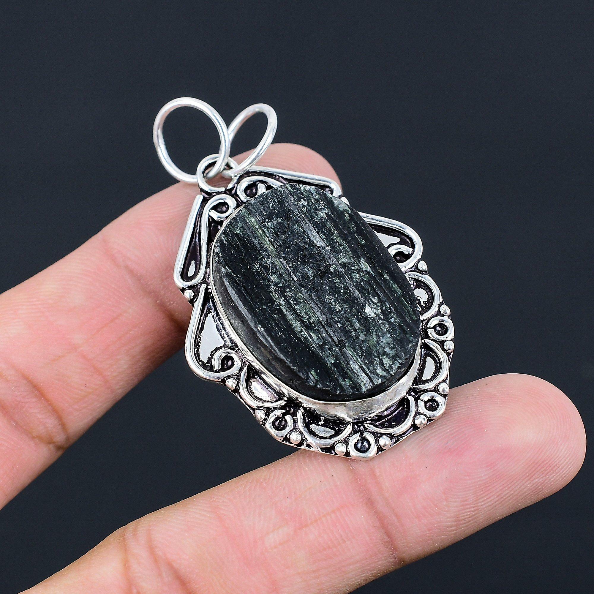 Daughters Day Sale Sterling Silver Natural Black Tourmaline Rough Bezel Pendant
Daughters Day Sale Sterling Silver Natural Black Tourmaline Rough Bezel Pendant