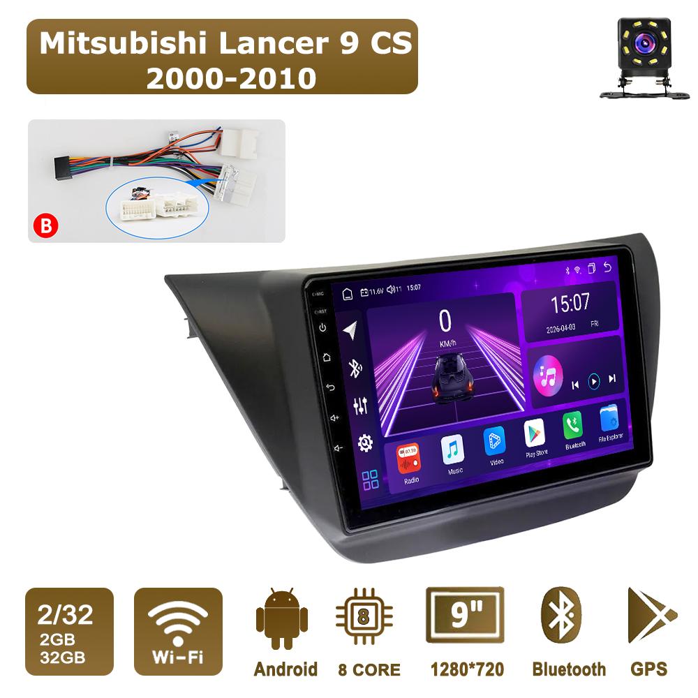 Android Car-Play Car Radio For Mitsubishi Lancer 9 CS 2000-2010 Multimedia Player Head Unit Stereo GPS Navigation BT WIFI,8 CORE ,2+32GB B чорний
Android Car-Play Car Radio For Mitsubishi Lancer 9 CS 2000-2010 Multimedia Player Head Unit Stereo GPS Navigation BT WIFI,8 CORE ,2+32GB B чорний