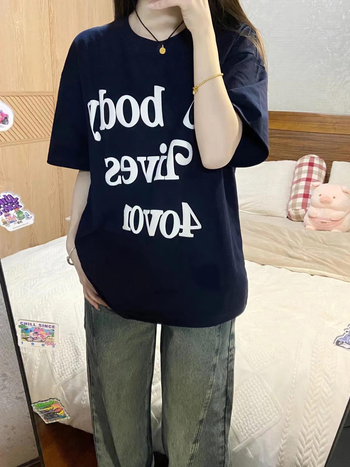 100% American Cool Letter Women s Summer Short Sleeve T-shirt - Trendy Loose Casual Top M (up to 100 jin)
100% American Cool Letter Women s Summer Short Sleeve T-shirt - Trendy Loose Casual Top M (up to 100 jin)