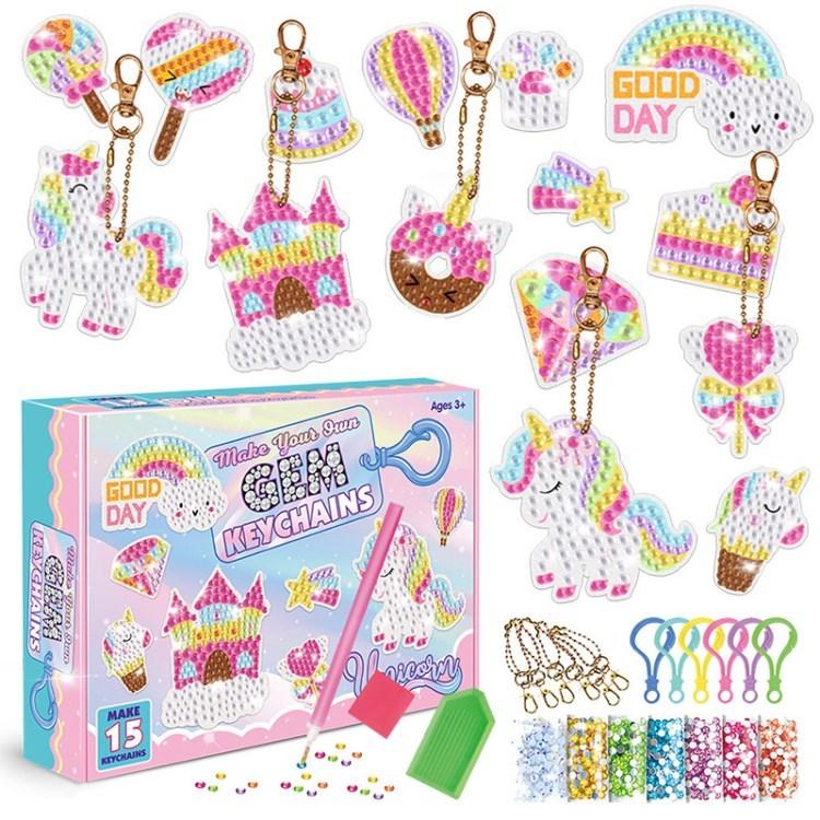 K8012 DIY Gem Keychains 5D Diamond Painting Kit Gem Art Supplies Gem Star Cake Rainbow Keychains for Kids Gift Type A
K8012 DIY Gem Keychains 5D Diamond Painting Kit Gem Art Supplies Gem Star Cake Rainbow Keychains for Kids Gift Type A