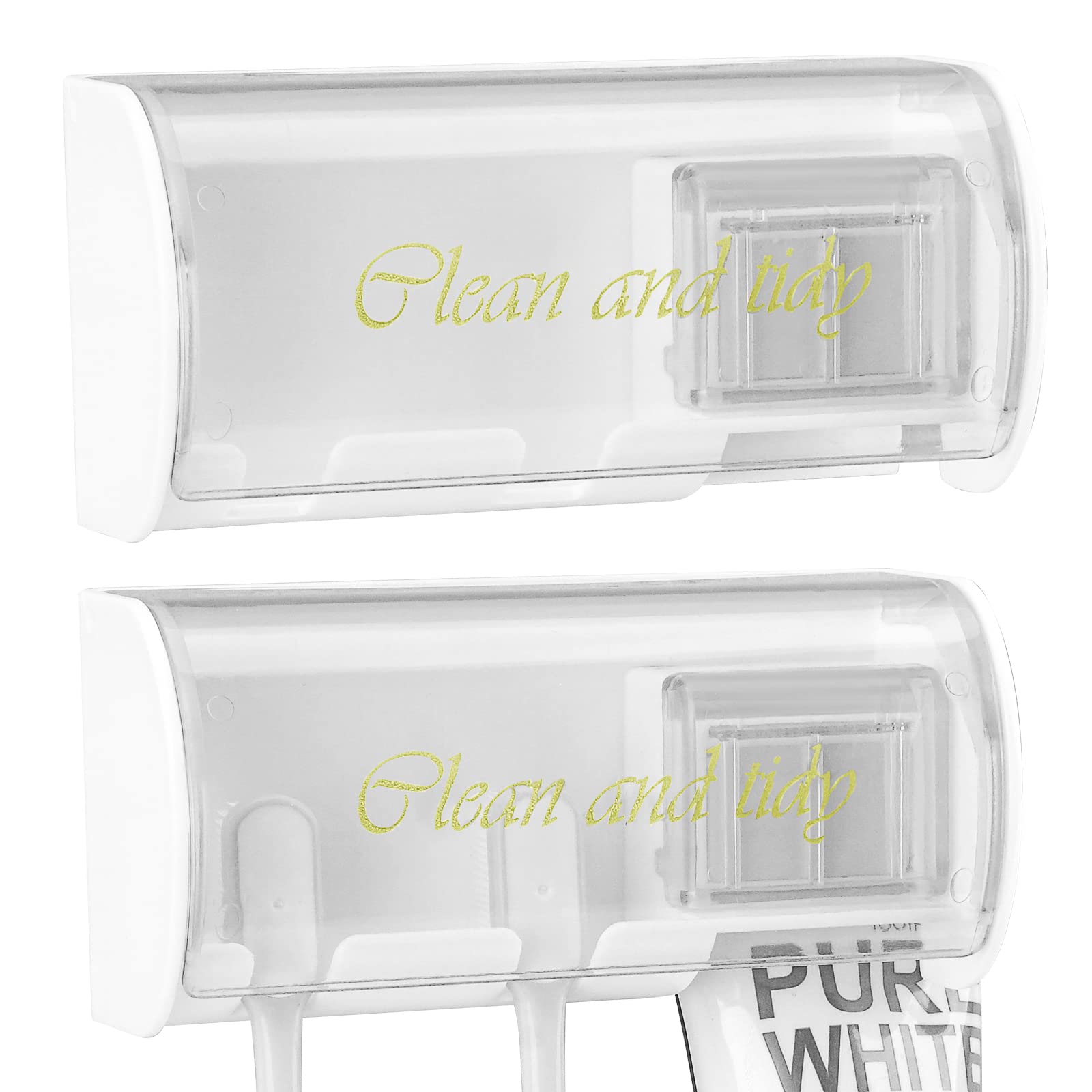 Linkidea Wall Mounted 2 Slot Toothbrush Holder with Toothpaste Bayonet Punching Free Toothbrush Storage Holder Toothbrush Storage Organizer for Home
Linkidea Wall Mounted 2 Slot Toothbrush Holder with Toothpaste Bayonet Punching Free Toothbrush Storage Holder Toothbrush Storage Organizer for Home