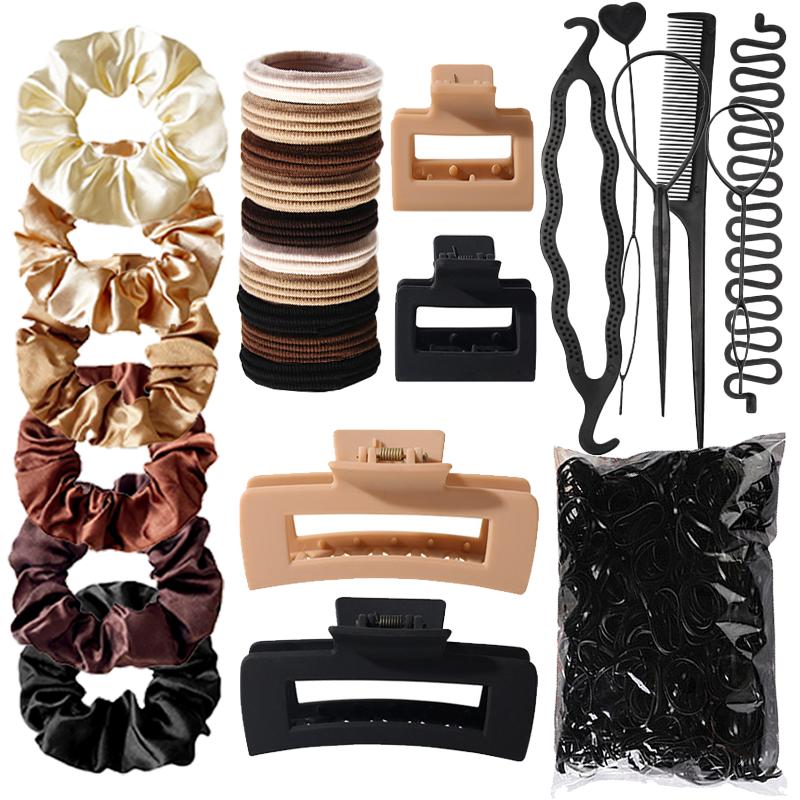 1209pcs/set Hair Accessories For Women Assorted Elastic Hair Ties Hair Bands Ponytail Holders Rubber Bands Hair Claw
1209pcs/set Hair Accessories For Women Assorted Elastic Hair Ties Hair Bands Ponytail Holders Rubber Bands Hair Claw