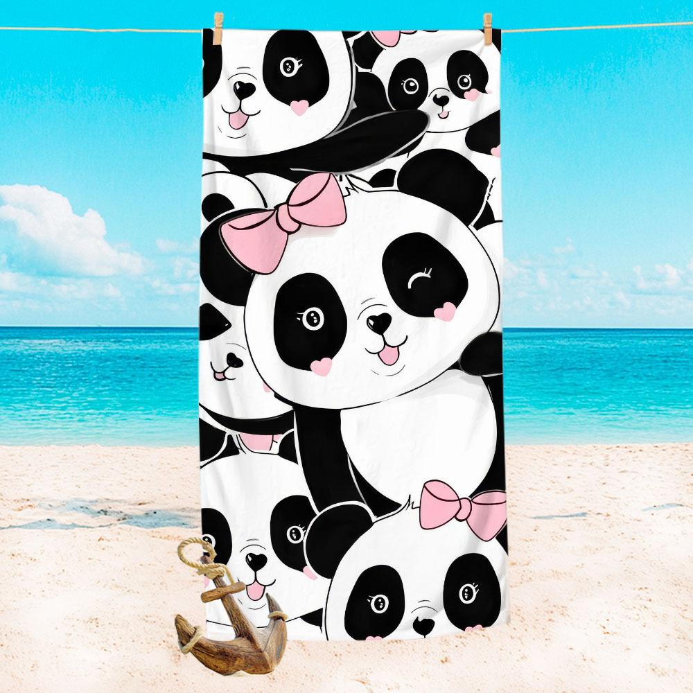 Suige Home Oversized Panda Print Beach Towel with Storage Bag, Quick-Dry Ultra-Soft for Pool Travel W30*H60(CM)
Suige Home Oversized Panda Print Beach Towel with Storage Bag, Quick-Dry Ultra-Soft for Pool Travel W30*H60(CM)