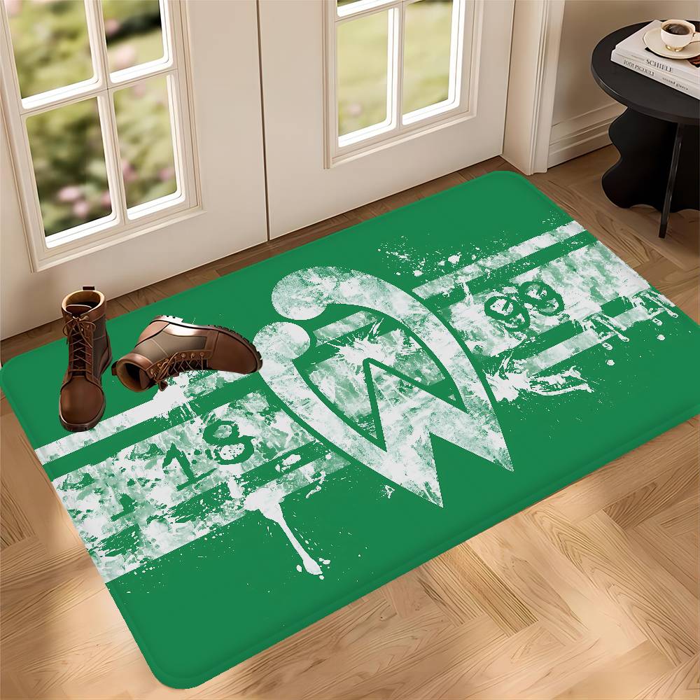 W-Werder B-Bremen Logo Door Mat Kids Room Bedroom Decoration Balcony Anti-Slip Doormat Living Room Doormat Area Rug 40x60cm
W-Werder B-Bremen Logo Door Mat Kids Room Bedroom Decoration Balcony Anti-Slip Doormat Living Room Doormat Area Rug 40x60cm