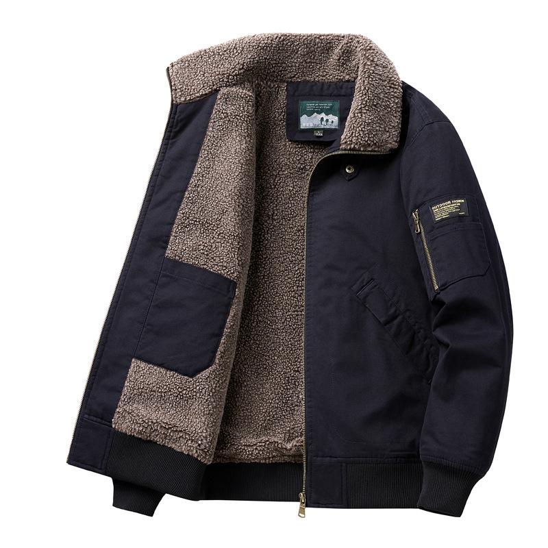Men s Lambswool Velvet Bomber Jacket - Winter Warm Versatile Coat M
Men s Lambswool Velvet Bomber Jacket - Winter Warm Versatile Coat M