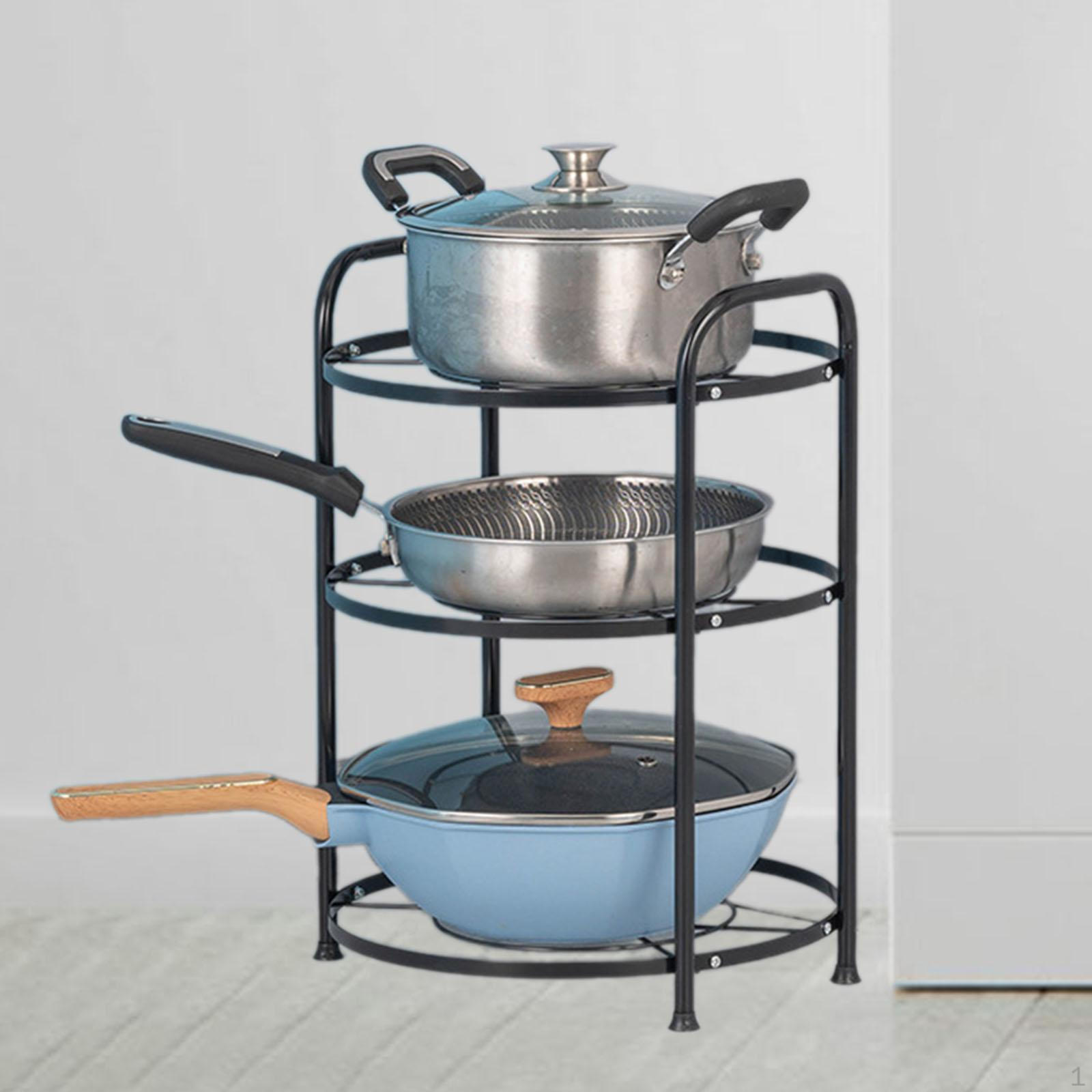 Отдельно стоящий блок для хранения кастрюль и сковородок, Сверхпрочная металлическая стойка для использования на кухне 3 tier
Отдельно стоящий блок для хранения кастрюль и сковородок, Сверхпрочная металлическая стойка для использования на кухне 3 tier