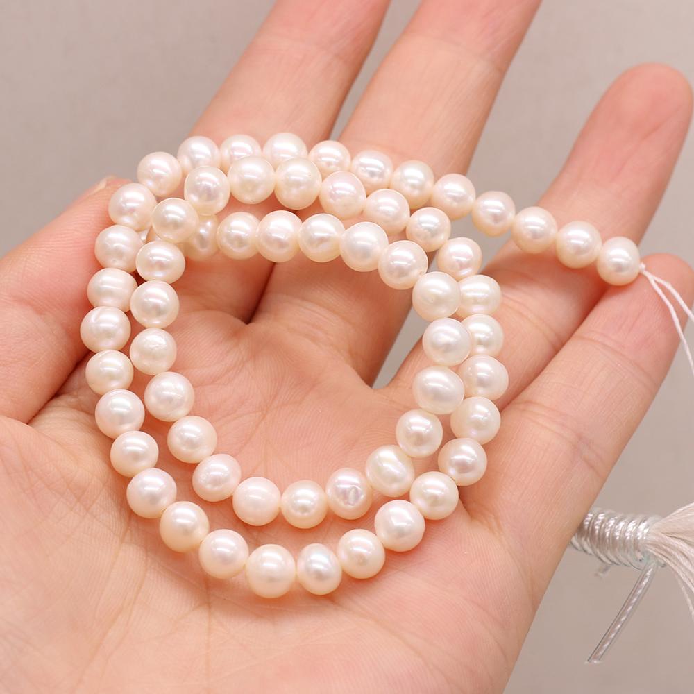 1String, White Round Pearl 6-7mm, Fashion Women Natural Freshwater Pearl Beads for Jewelry Making DIY Crafts, Luxury Bulk Gifts 36cm 1String/6-7mm-36cm белый
1String, White Round Pearl 6-7mm, Fashion Women Natural Freshwater Pearl Beads for Jewelry Making DIY Crafts, Luxury Bulk Gifts 36cm 1String/6-7mm-36cm белый