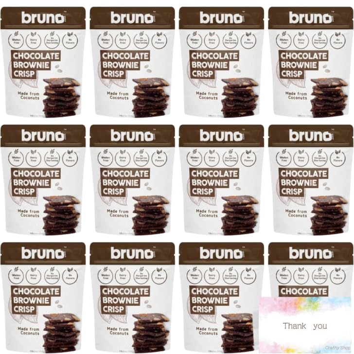 Bruno Crispy Chocolate Brownie, 60g x 12 pieces, with original message card
Bruno Crispy Chocolate Brownie, 60g x 12 pieces, with original message card