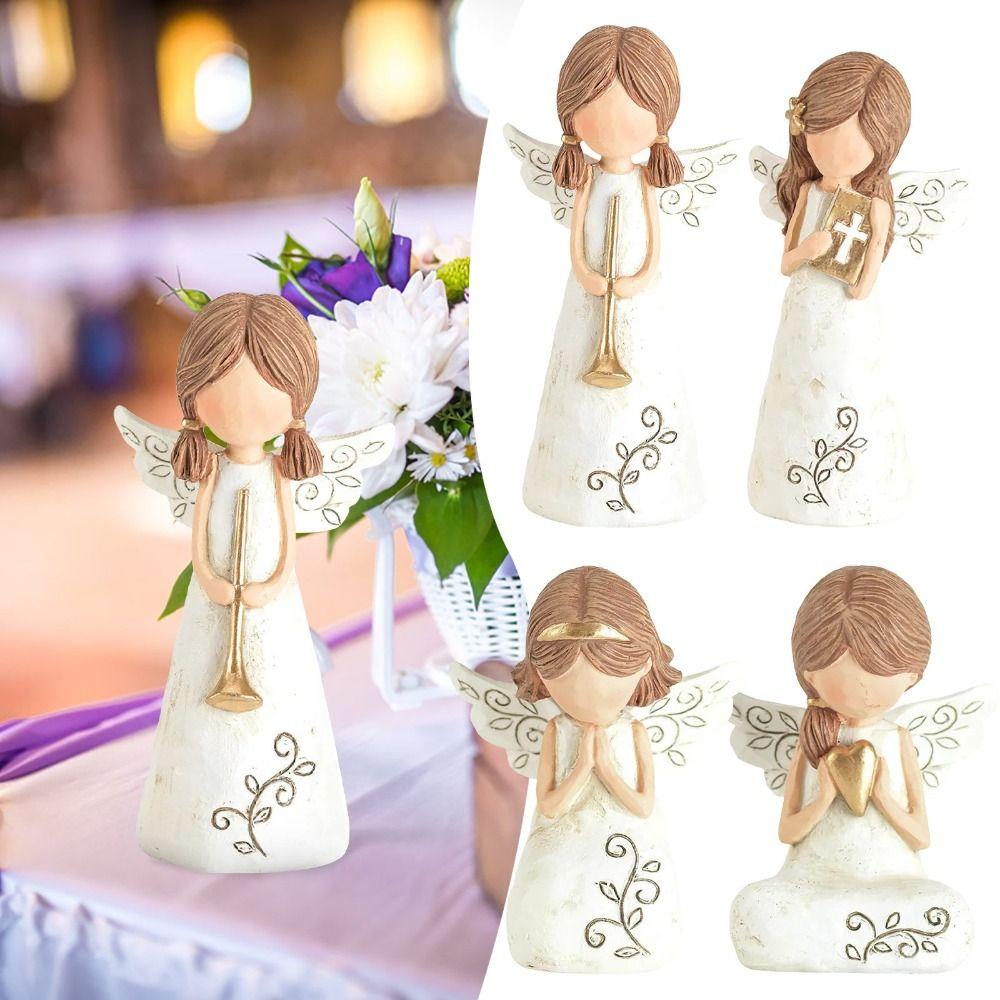 With Love Desktop Decor Blows Trumpet Praying Ornaments Bible Sculpture Angel Figurines Cherubs 4
With Love Desktop Decor Blows Trumpet Praying Ornaments Bible Sculpture Angel Figurines Cherubs 4