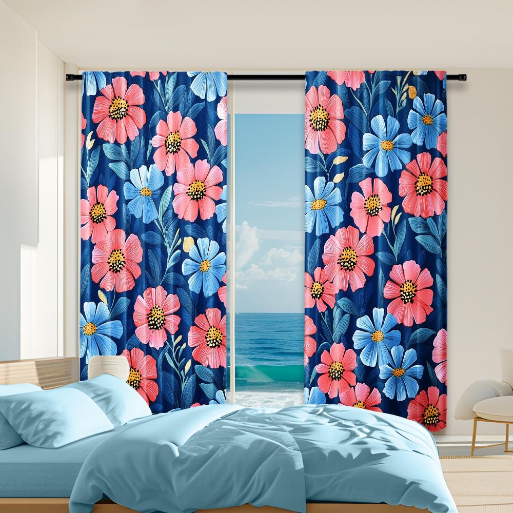 Set Of 2 Versatile Polyester Transparent Curtains Home Decoration Watercolor Floral Use Bedrooms Living Rooms Curtain Perfect For Great Room W100*H70(CM)-Hooks&1PCS
Set Of 2 Versatile Polyester Transparent Curtains Home Decoration Watercolor Floral Use Bedrooms Living Rooms Curtain Perfect For Great Room W100*H70(CM)-Hooks&1PCS
