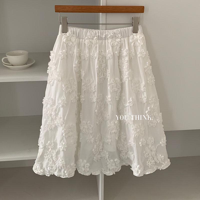 Thirteen Rows Winter Stylish Korean Casual Embroidered A-Line Skirt One Size білий
Thirteen Rows Winter Stylish Korean Casual Embroidered A-Line Skirt One Size білий