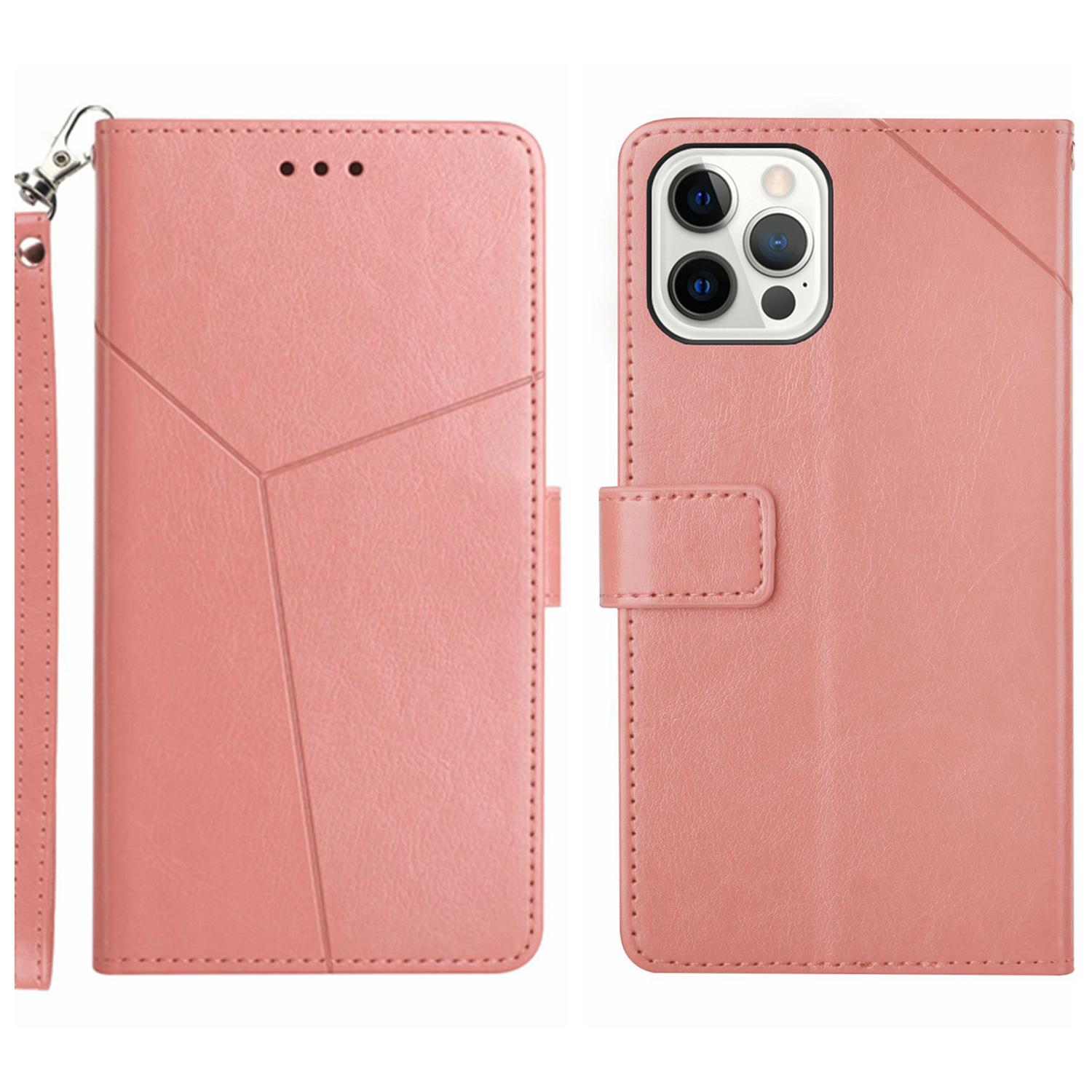For iPhone 16 Pro Case with Wrist Strap Y Shaped Lines Imprint Leather Phone Cover Pink
For iPhone 16 Pro Case with Wrist Strap Y Shaped Lines Imprint Leather Phone Cover Pink