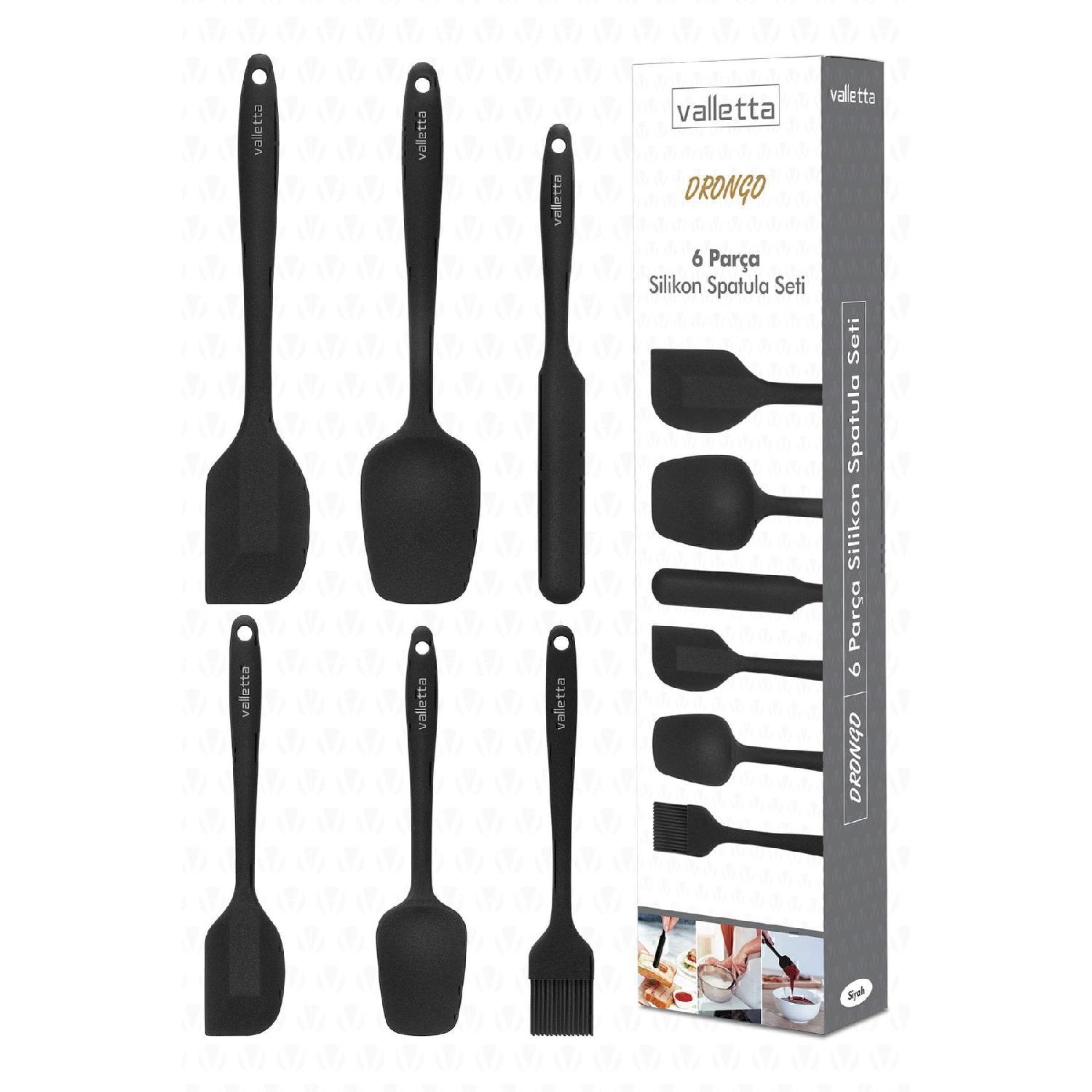 Drongo Heat Resistant Fireproof Nonstick Silicone Spatula Set 6 Pieces Black бирюзовый
Drongo Heat Resistant Fireproof Nonstick Silicone Spatula Set 6 Pieces Black бирюзовый