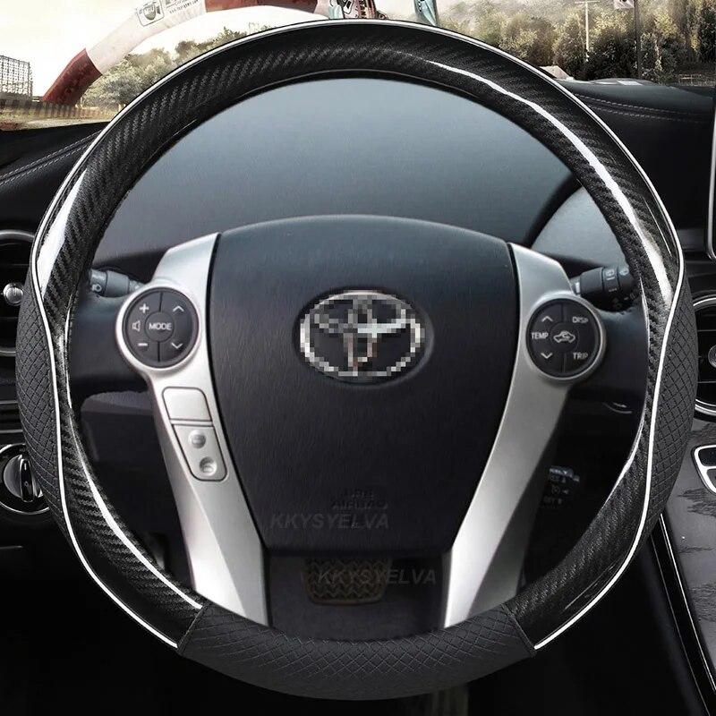 Углеродное волокно + кожаный чехол на руль автомобиля для Toyota Prius 30 20 Prius V Prius C Prius Prime массажные автоаксессуары
Углеродное волокно + кожаный чехол на руль автомобиля для Toyota Prius 30 20 Prius V Prius C Prius Prime массажные автоаксессуары