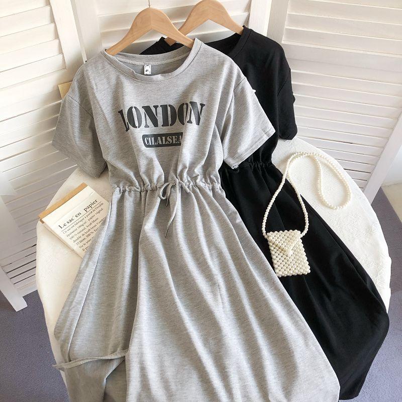 Round Neck Printed Drawstring Waist Cinching Slit Mid Length T-shirt Dresses XXXXL сірий
Round Neck Printed Drawstring Waist Cinching Slit Mid Length T-shirt Dresses XXXXL сірий