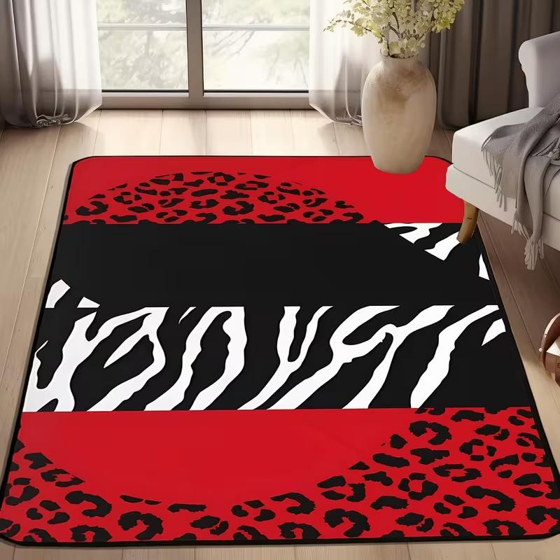 Pink Leopard Zebra Print Rug Modern Animal Print Geometric Living Room Carpet Soft Non-Slip Floor Mat for Bedroom Living Room 40x60cm
Pink Leopard Zebra Print Rug Modern Animal Print Geometric Living Room Carpet Soft Non-Slip Floor Mat for Bedroom Living Room 40x60cm