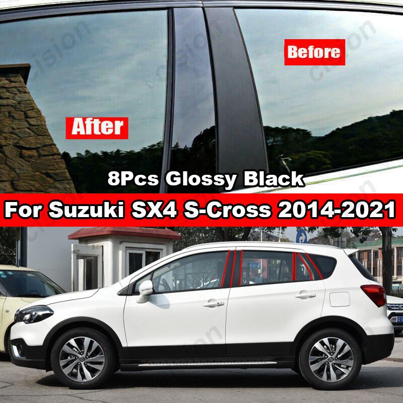Для Suzuki Scross SX4 2014-8x черный автомобиль, дверь, окно, центр BC, стойки стойки, наклейка на крышку, ПК, зеркальный эффект, карбон
Для Suzuki Scross SX4 2014-8x черный автомобиль, дверь, окно, центр BC, стойки стойки, наклейка на крышку, ПК, зеркальный эффект, карбон
