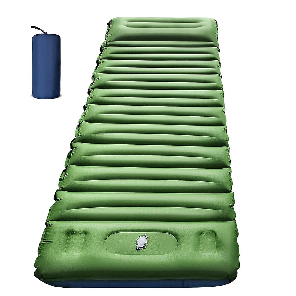Надувной матрас для кемпинга на открытом воздухе, спальный коврик с подушками, сверхлегкий воздушный коврик со встроенным насосом для надувания, для путешествий, пеших походов зелёный
Надувной матрас для кемпинга на открытом воздухе, спальный коврик с подушками, сверхлегкий воздушный коврик со встроенным насосом для надувания, для путешествий, пеших походов зелёный
