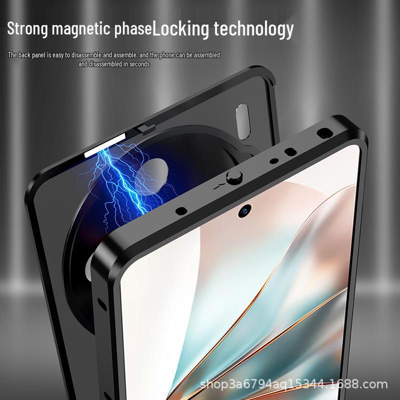 Nubia Z60S Pro Magnetic Metal Anti-Fall Phone Case with Spring Buckle Cangling Green Metal Case
Nubia Z60S Pro Magnetic Metal Anti-Fall Phone Case with Spring Buckle Cangling Green Metal Case