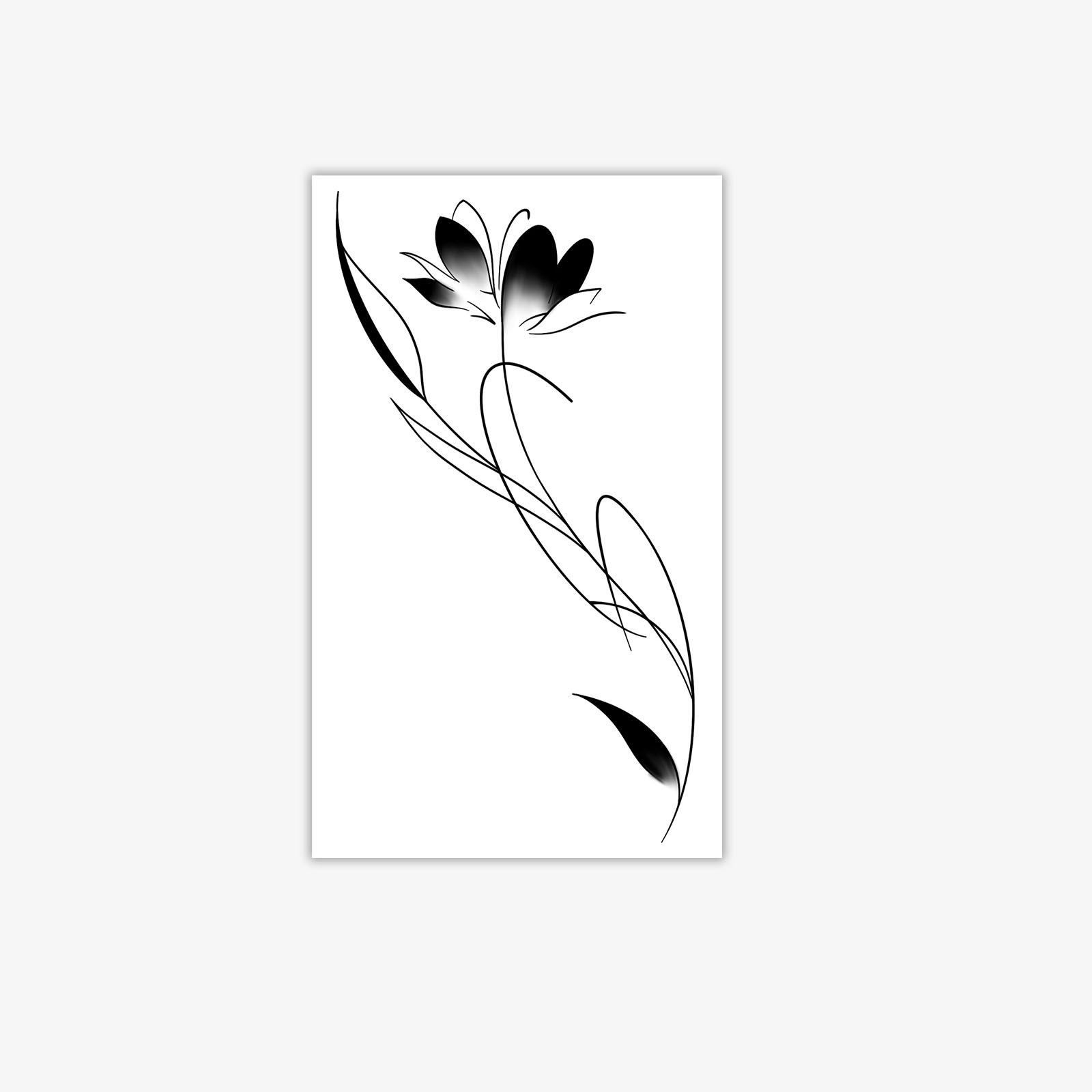 Literary Ink And Wash Lotus Tattoo Sticker, Waterproof And Long-Lasting, Women S Calf Advanced Sense Simulation Tattoo 9*15
Literary Ink And Wash Lotus Tattoo Sticker, Waterproof And Long-Lasting, Women S Calf Advanced Sense Simulation Tattoo 9*15