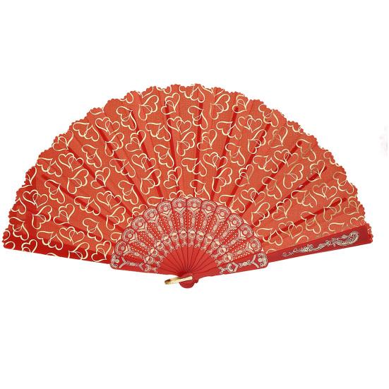 Love Heart Print Folding Fan Chinese Style Hollow Ribs Fabric Hand Fan Portable Cooling Fan Dance Party Performance Props
Love Heart Print Folding Fan Chinese Style Hollow Ribs Fabric Hand Fan Portable Cooling Fan Dance Party Performance Props