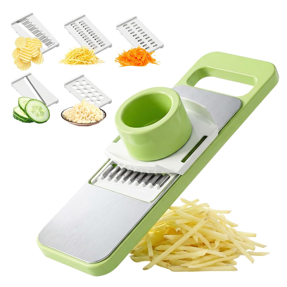 2026 New Multifunctional Vegetable Slicer with Sliding Handguard, 7-Piece Vegetable Slicer Set, Stainless Steel Blades
2026 New Multifunctional Vegetable Slicer with Sliding Handguard, 7-Piece Vegetable Slicer Set, Stainless Steel Blades