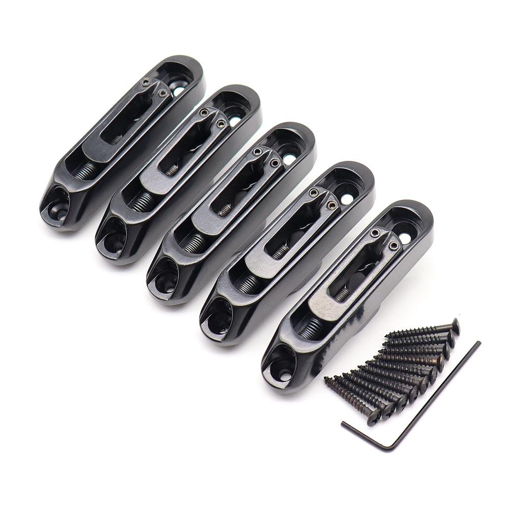 5 Pcs Guitar Bridge Sadlles Single Individual Bridge Saddles Tailpiece Set for 5 String Electric Guitar Parts
5 Pcs Guitar Bridge Sadlles Single Individual Bridge Saddles Tailpiece Set for 5 String Electric Guitar Parts