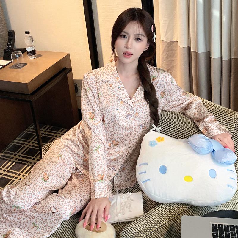 Girls Cartoon Ice Silk Pajama Set - Long Sleeve & Pants for Spring/Autumn XXL
Girls Cartoon Ice Silk Pajama Set - Long Sleeve & Pants for Spring/Autumn XXL