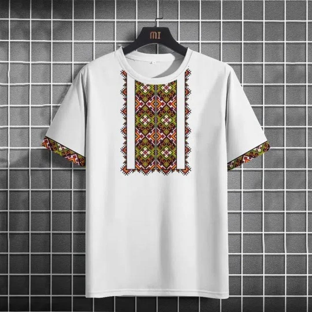 Чоловіча футболка з етнічним візерунком 3D-принт Літні топи з круглим вирізом і короткими рукавами Модний повсякденний чоловічий одяг великого розміру Пуловер Вуличний одяг S
Чоловіча футболка з етнічним візерунком 3D-принт Літні топи з круглим вирізом і короткими рукавами Модний повсякденний чоловічий одяг великого розміру Пуловер Вуличний одяг S