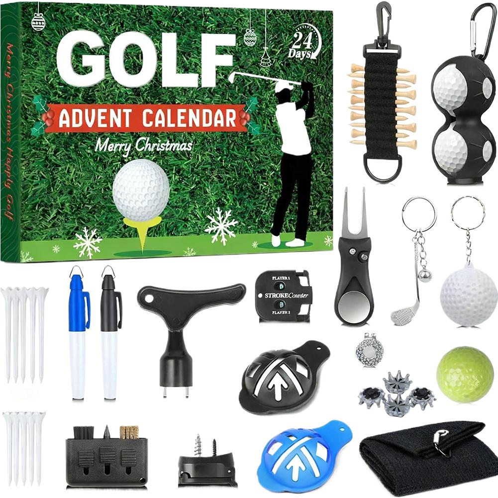 24 Days Christmas Golf Advent Calendar Gift Box Accessory Set Golf Themed Design For Men Women Kids Enthusiasts Stocking Stuffer
24 Days Christmas Golf Advent Calendar Gift Box Accessory Set Golf Themed Design For Men Women Kids Enthusiasts Stocking Stuffer
