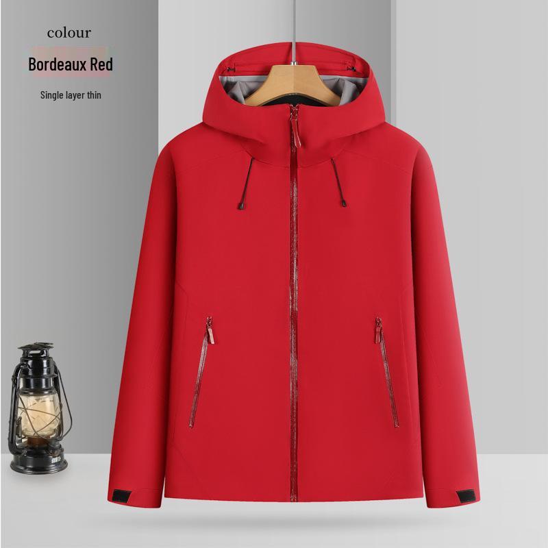 Custom Logo Hooded Windbreaker for Spring/Autumn XS
Custom Logo Hooded Windbreaker for Spring/Autumn XS