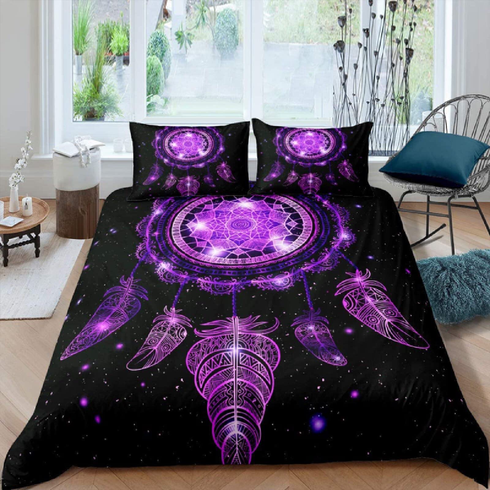 Фиолетовый Ловец снов Пододеяльник Комплект постельного белья с изображением ловца снов в стиле бохо из микрофибры Экзотический этнический стиль Королевский пододеяльник EU single(135x200cm)
Фиолетовый Ловец снов Пододеяльник Комплект постельного белья с изображением ловца снов в стиле бохо из микрофибры Экзотический этнический стиль Королевский пододеяльник EU single(135x200cm)