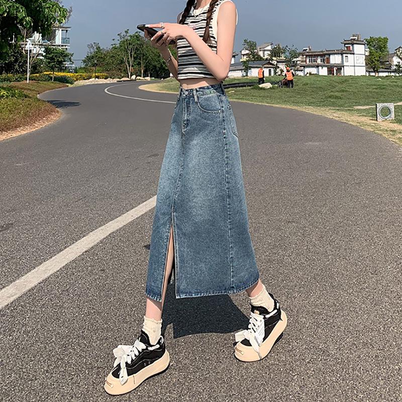 Women s High-Waist Denim Midi Skirt - Summer 2025 Retro Bodycon A-Line Extra Small
Women s High-Waist Denim Midi Skirt - Summer 2025 Retro Bodycon A-Line Extra Small