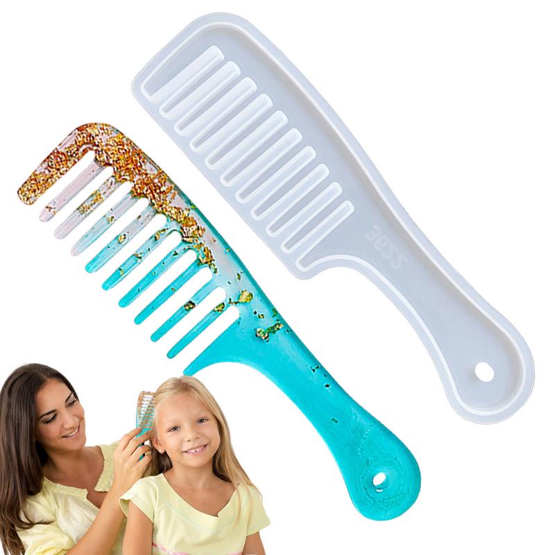 Hairbrush Silicone Epoxy Resin Casting Mold For Jewelry Making Tool long and short crescent comb silicone mold Easy to demold
Hairbrush Silicone Epoxy Resin Casting Mold For Jewelry Making Tool long and short crescent comb silicone mold Easy to demold
