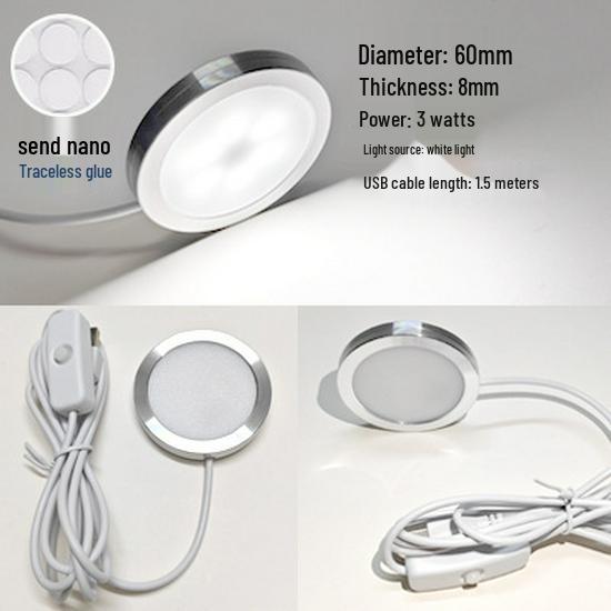 Ultra-Thin Aluminum LED Cabinet Downlight, 5V USB, 3D Printed Model Components, Suitable for Wine Cabinets
Ultra-Thin Aluminum LED Cabinet Downlight, 5V USB, 3D Printed Model Components, Suitable for Wine Cabinets