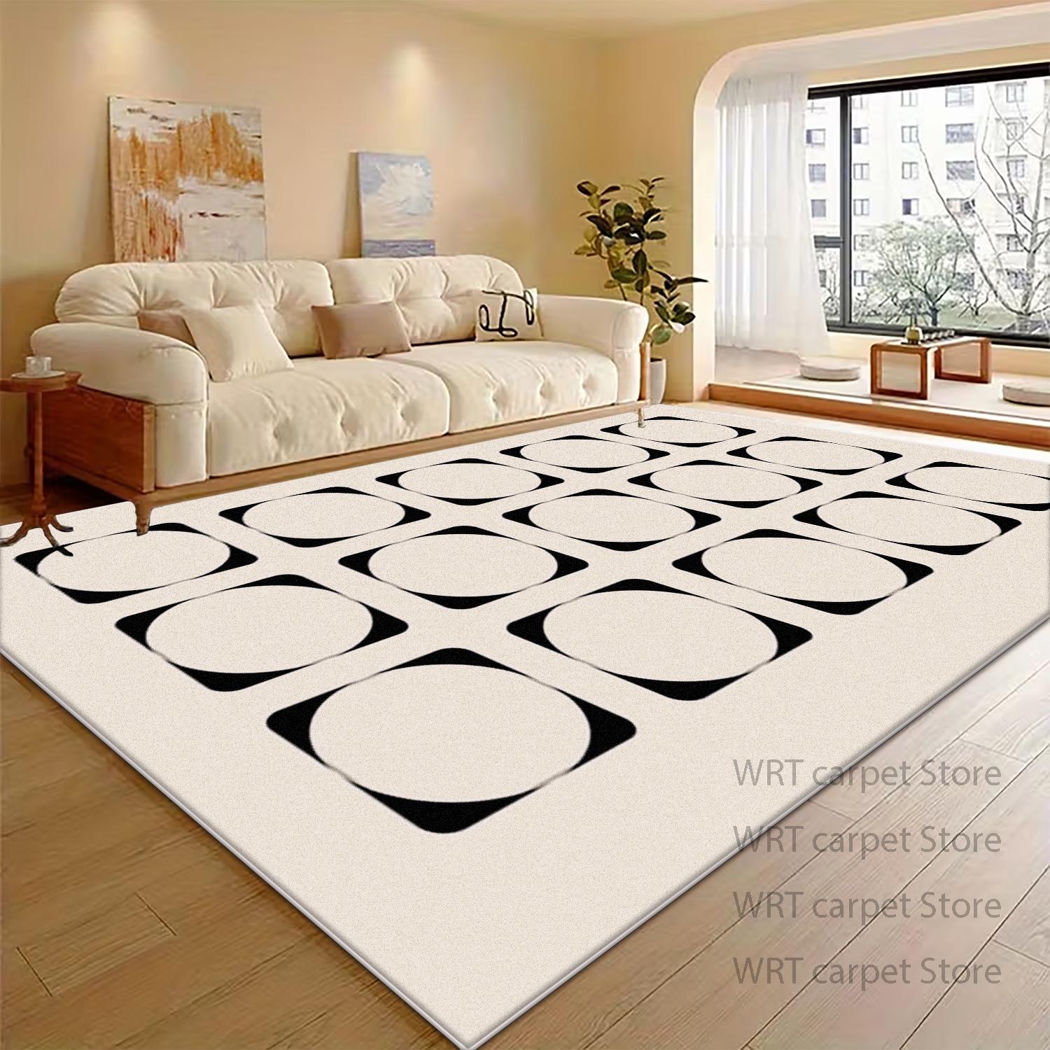 Black White Minimalism Non-slip Decorative Rug for Living Room Geometric Nordic Fluffy MAT Washable Easy Clean Big Size Carpet 60x90cm
Black White Minimalism Non-slip Decorative Rug for Living Room Geometric Nordic Fluffy MAT Washable Easy Clean Big Size Carpet 60x90cm